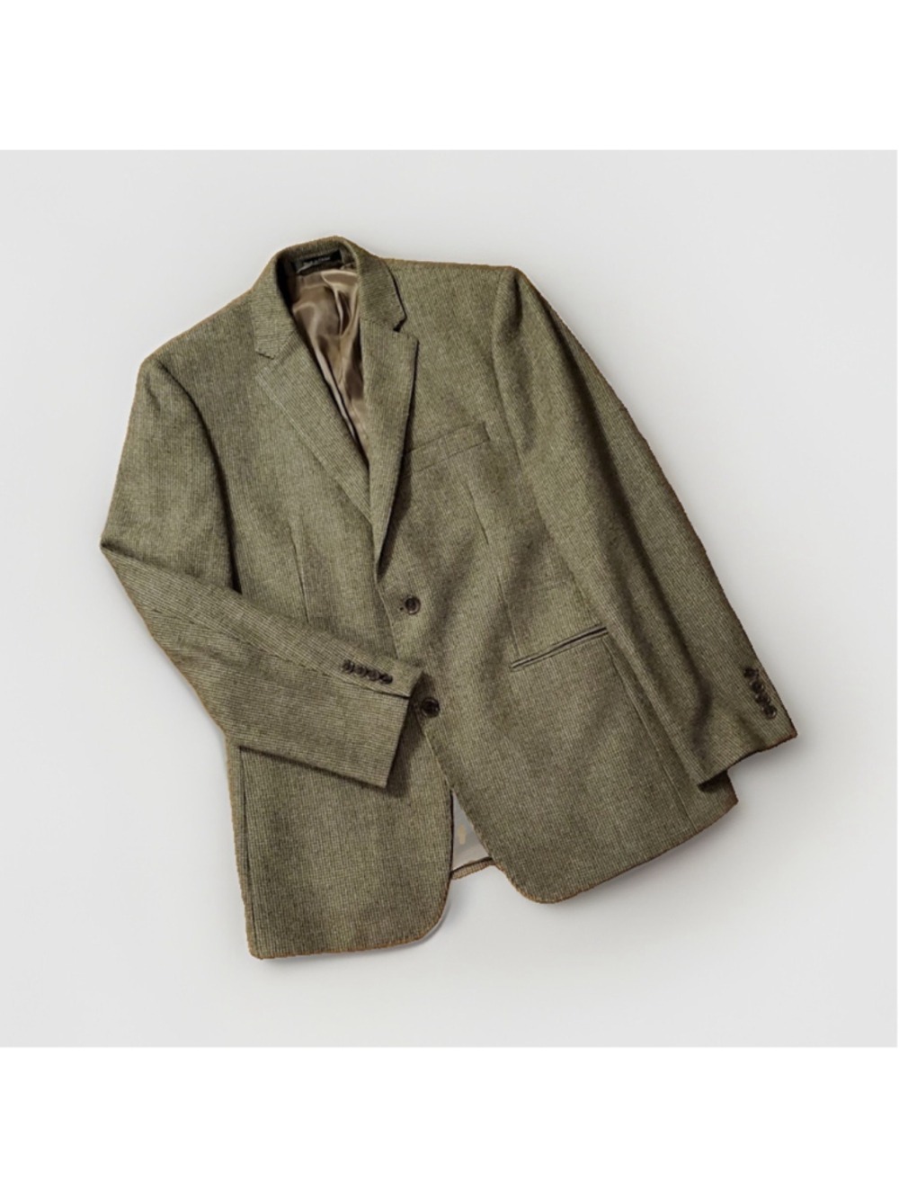 Lauren Ralph Lauren Men’s 40R Brown Wool Tweed Slim Fit 2-Button Sport Coat
